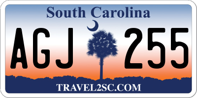 SC license plate AGJ255