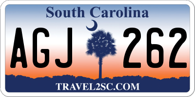 SC license plate AGJ262