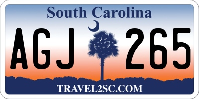 SC license plate AGJ265