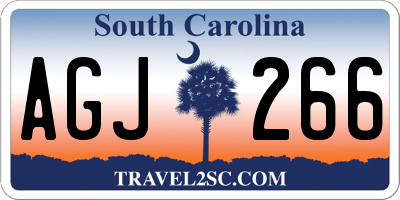 SC license plate AGJ266
