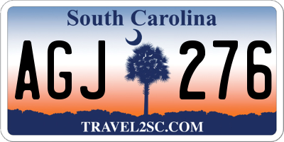 SC license plate AGJ276