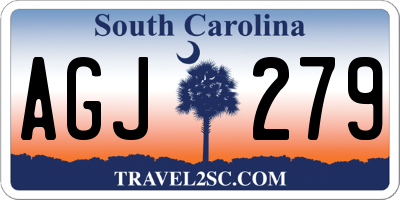 SC license plate AGJ279