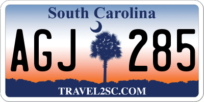 SC license plate AGJ285