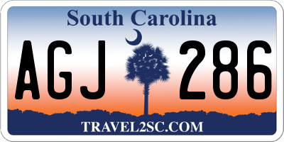 SC license plate AGJ286