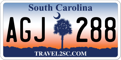 SC license plate AGJ288