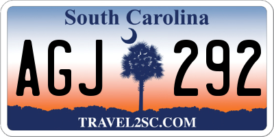 SC license plate AGJ292