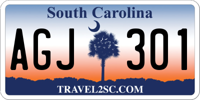 SC license plate AGJ301
