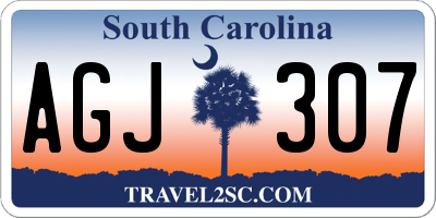 SC license plate AGJ307