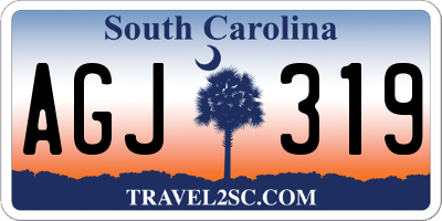 SC license plate AGJ319