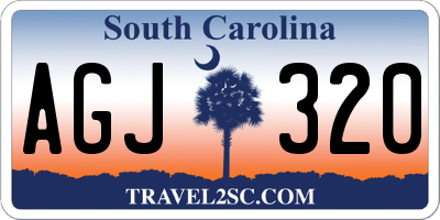 SC license plate AGJ320