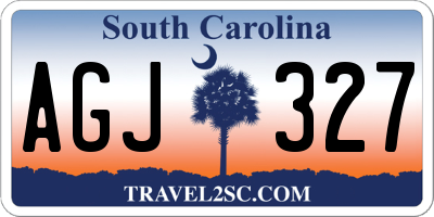 SC license plate AGJ327