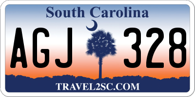 SC license plate AGJ328