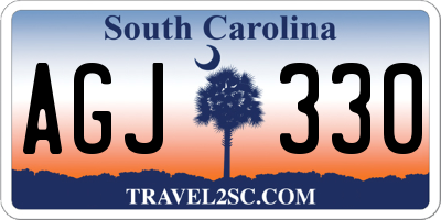 SC license plate AGJ330