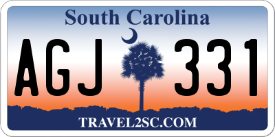 SC license plate AGJ331