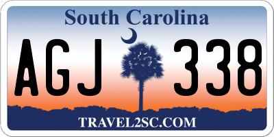 SC license plate AGJ338