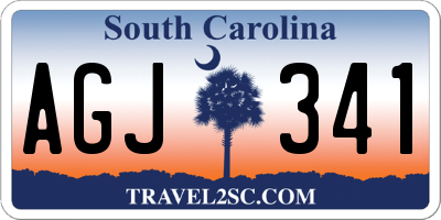 SC license plate AGJ341