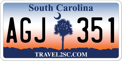 SC license plate AGJ351