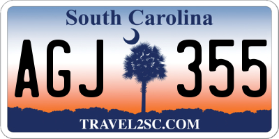 SC license plate AGJ355