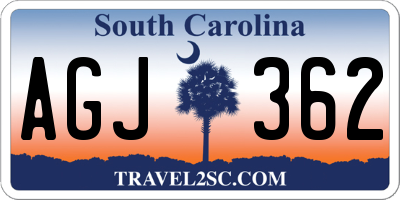 SC license plate AGJ362
