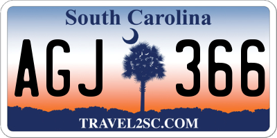 SC license plate AGJ366