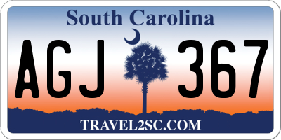 SC license plate AGJ367