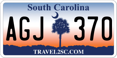 SC license plate AGJ370