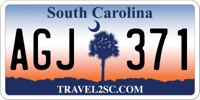 SC license plate AGJ371