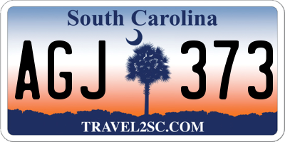 SC license plate AGJ373