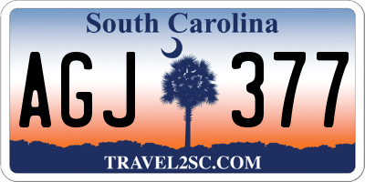 SC license plate AGJ377