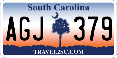 SC license plate AGJ379