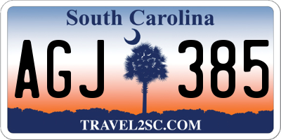 SC license plate AGJ385