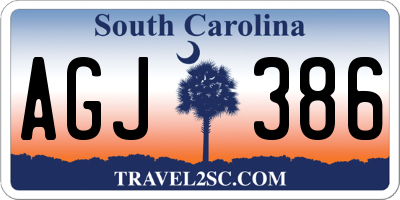 SC license plate AGJ386