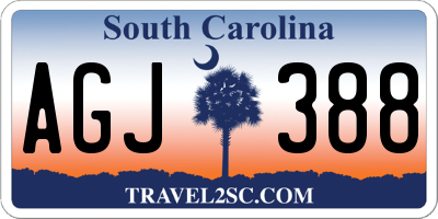 SC license plate AGJ388