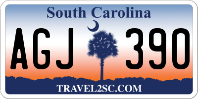 SC license plate AGJ390