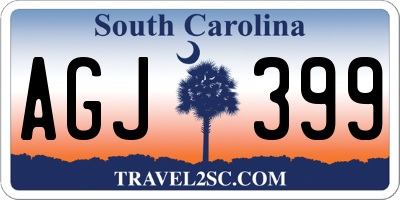 SC license plate AGJ399