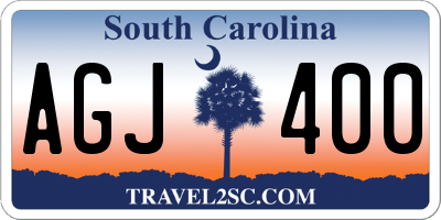SC license plate AGJ400