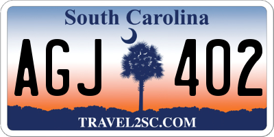 SC license plate AGJ402