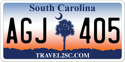 SC license plate AGJ405