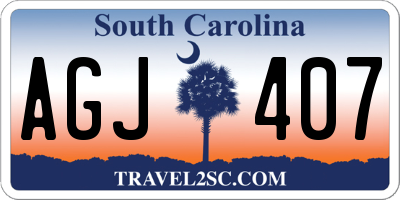 SC license plate AGJ407