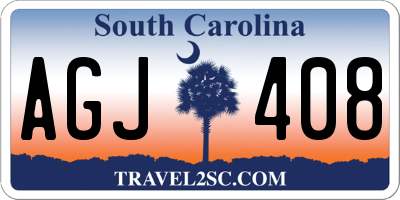 SC license plate AGJ408