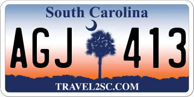 SC license plate AGJ413