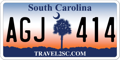 SC license plate AGJ414