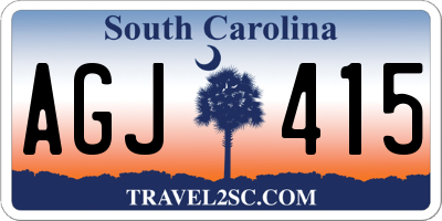 SC license plate AGJ415