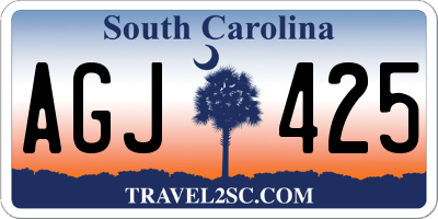 SC license plate AGJ425