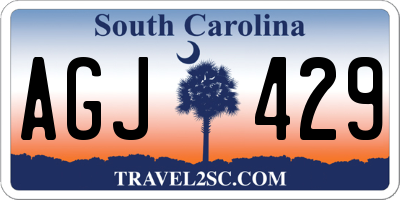 SC license plate AGJ429
