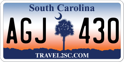 SC license plate AGJ430