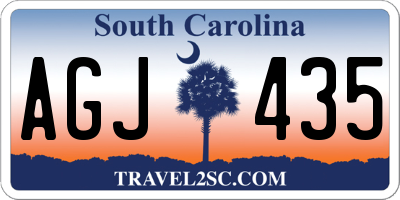 SC license plate AGJ435