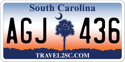 SC license plate AGJ436