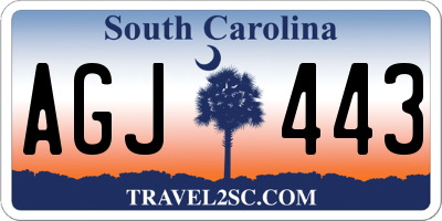 SC license plate AGJ443
