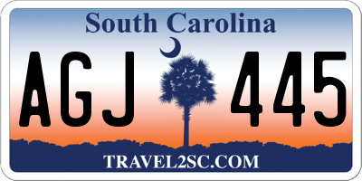 SC license plate AGJ445